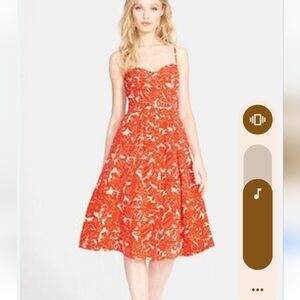 linen and silk floral dress
